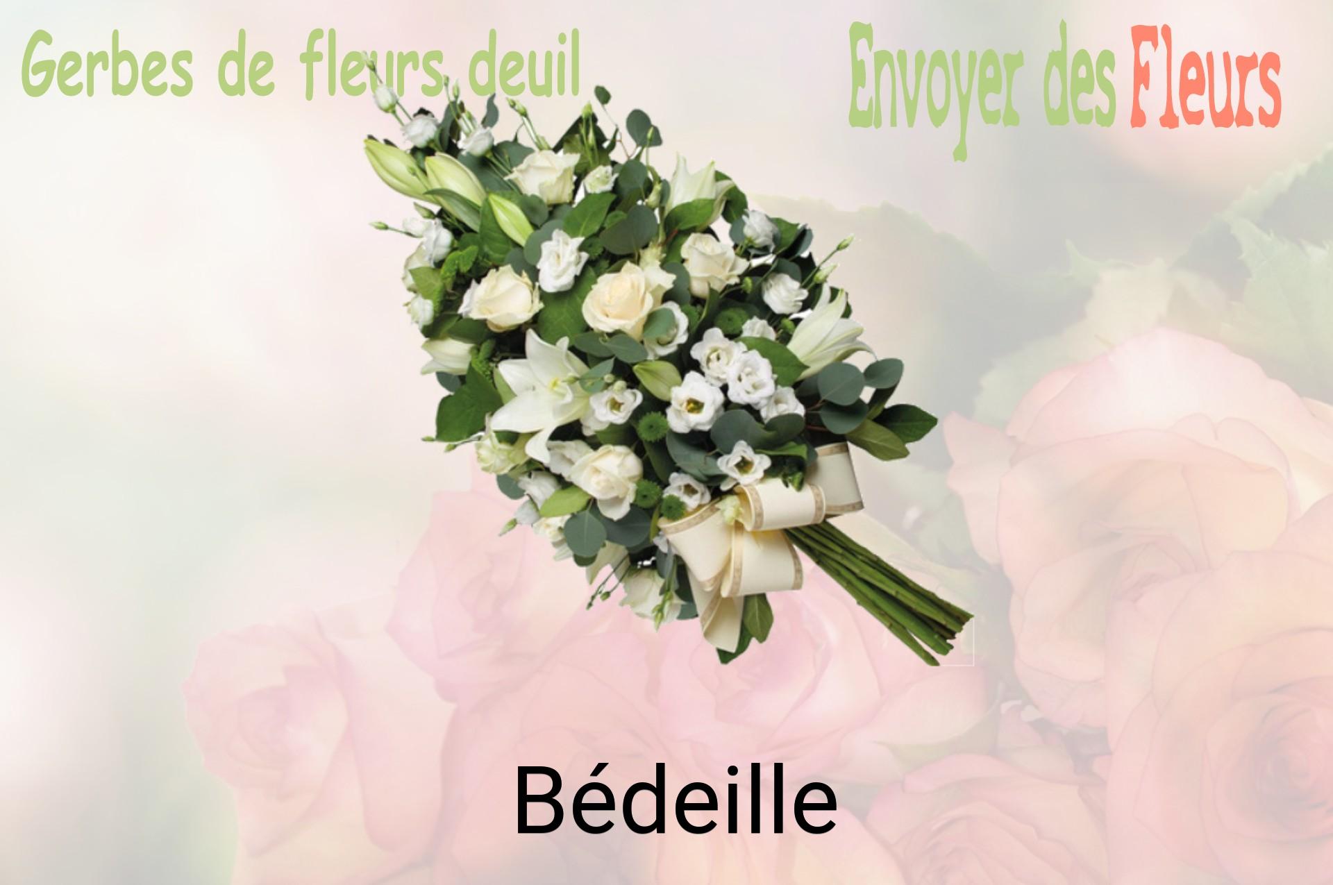 Gerbe de fleurs de deuil livrée à Bédeille